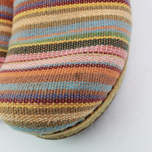 Dansko Vegan Womens Size EU 36 US 5.5-6 Striped Multi Slip On Work Clog Shoes - Picture 10 of 13